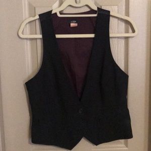 J Crew black vest